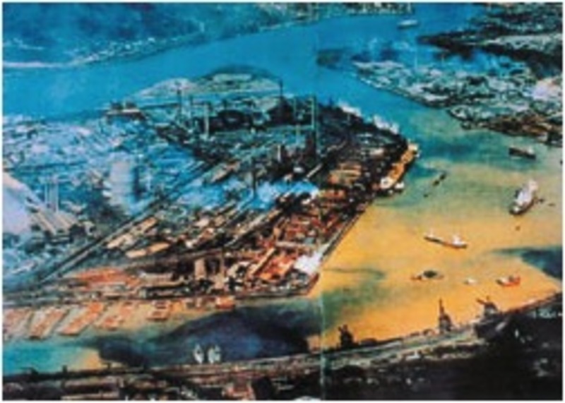 Kitakyushu’s Dokai Bay, “Sea of Death” (1960s) (Kitakyushu home page)