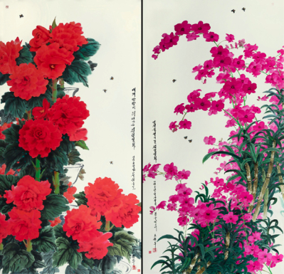  hybrids to the ranks of the classical subjects for flower drawing