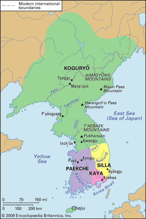 china north korea map. Map of the Three Kingdoms (300